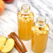 bottles of harvest apple kombucha