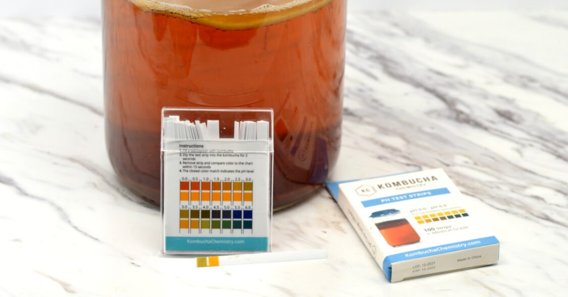 kombucha pH test strips