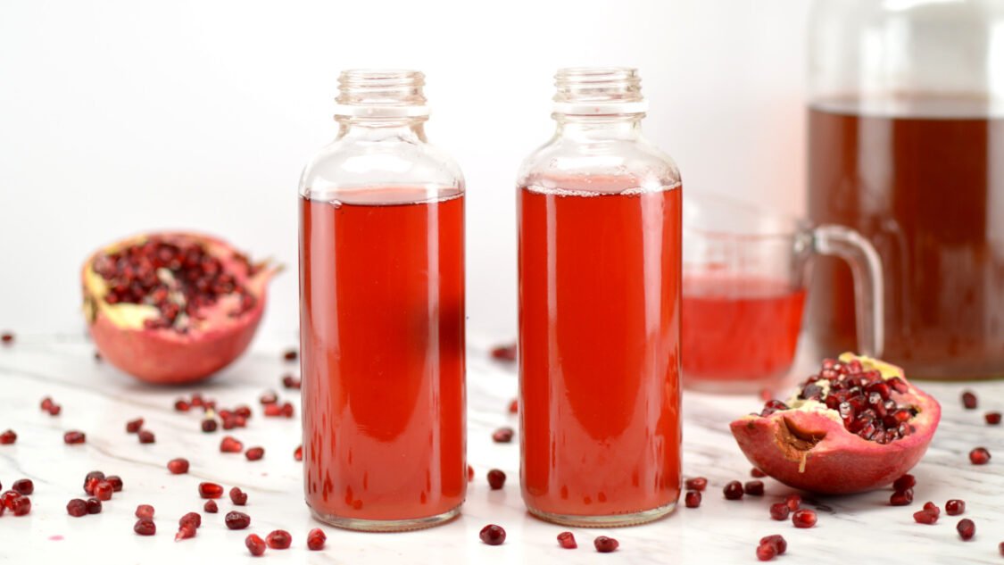 Bottling Pomegranate Kombucha