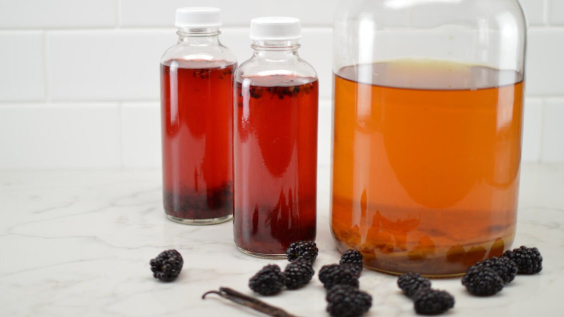 blackberry vanilla kombucha