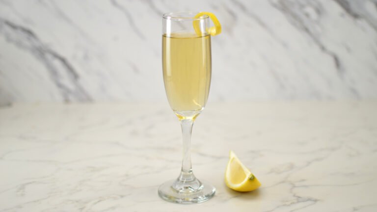 french 75 kombucha mocktail