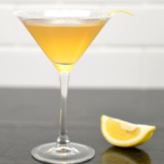 lemon drop kombucha mocktail