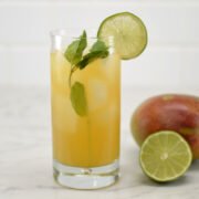 mango mojito kombucha mocktail