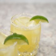 orange lime kombucha margarita mocktail